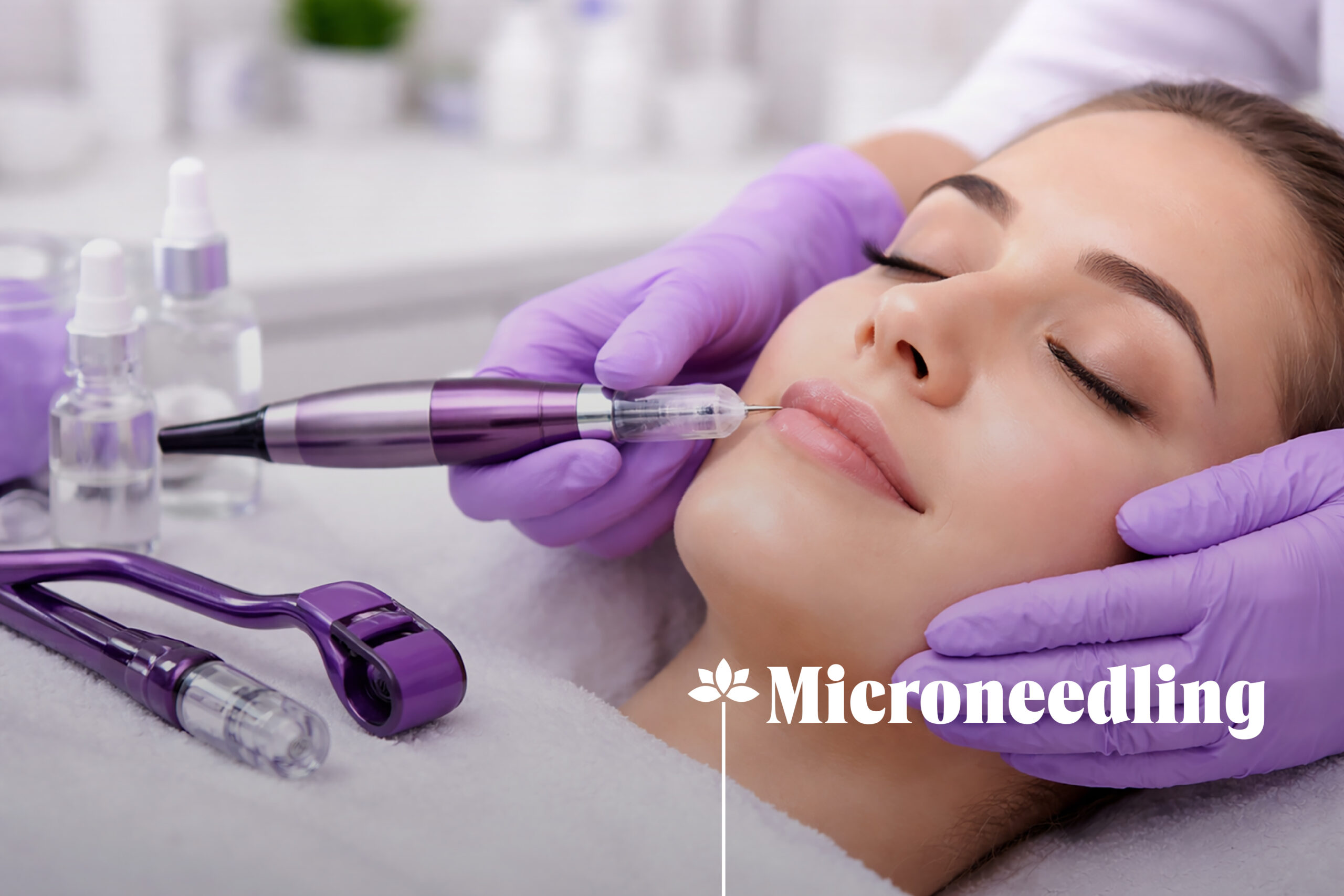 tratamiento microneedling con Dermapen en rostro para mejorar la piel